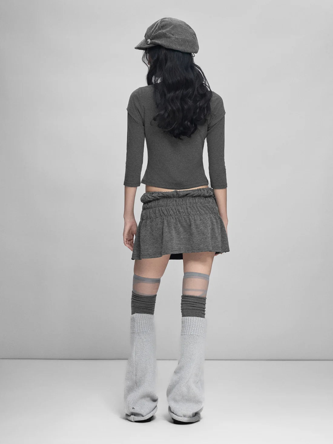 Grayish Layer Fitted Tee