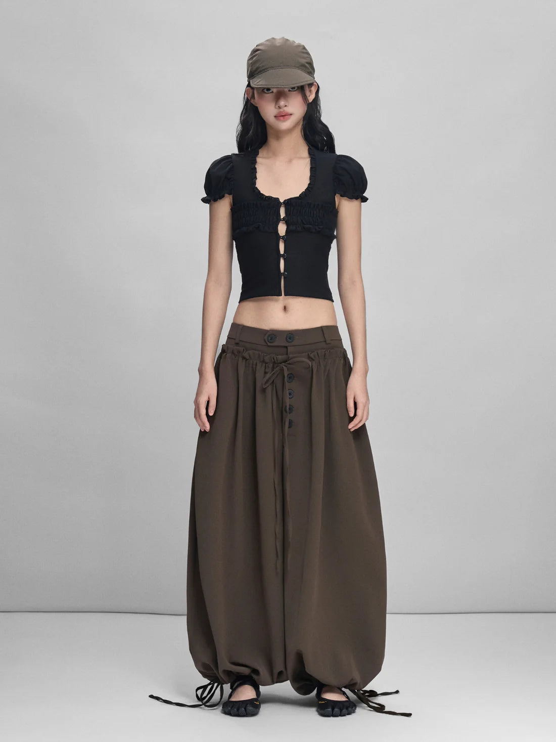 Kaelis Ruched Balloon Pants