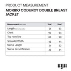 MORIKO CODUROY DOUBLE BREAST JACKET